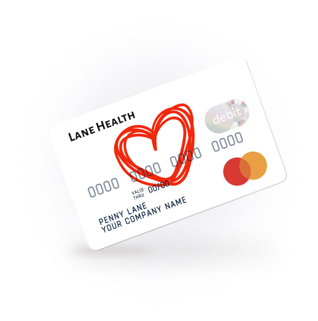 The Card with a Heart™¹ featuring the HSA Advance² line of credit